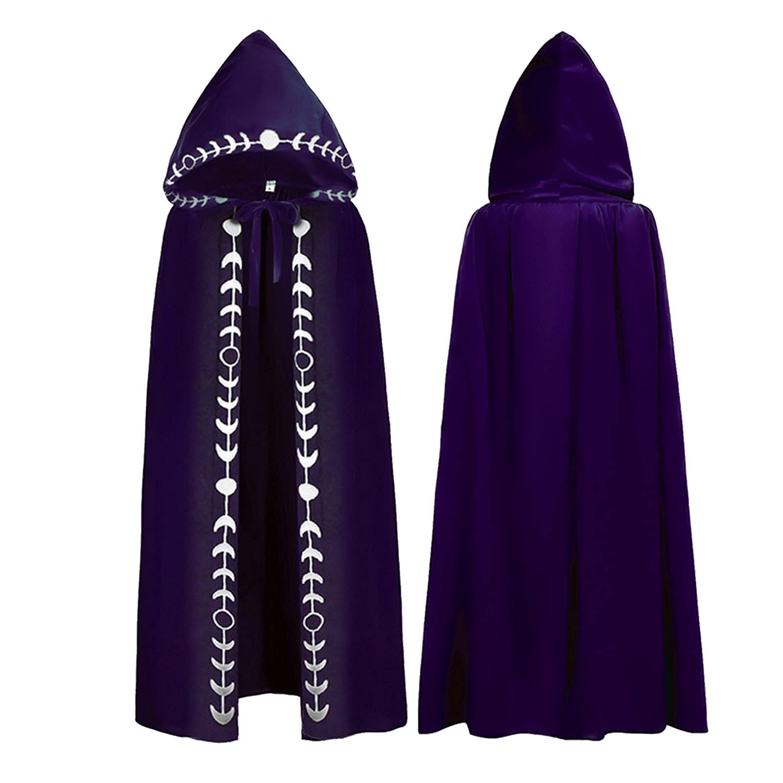 Cape Capuche Brodée Halloween Cosplay Unisexe