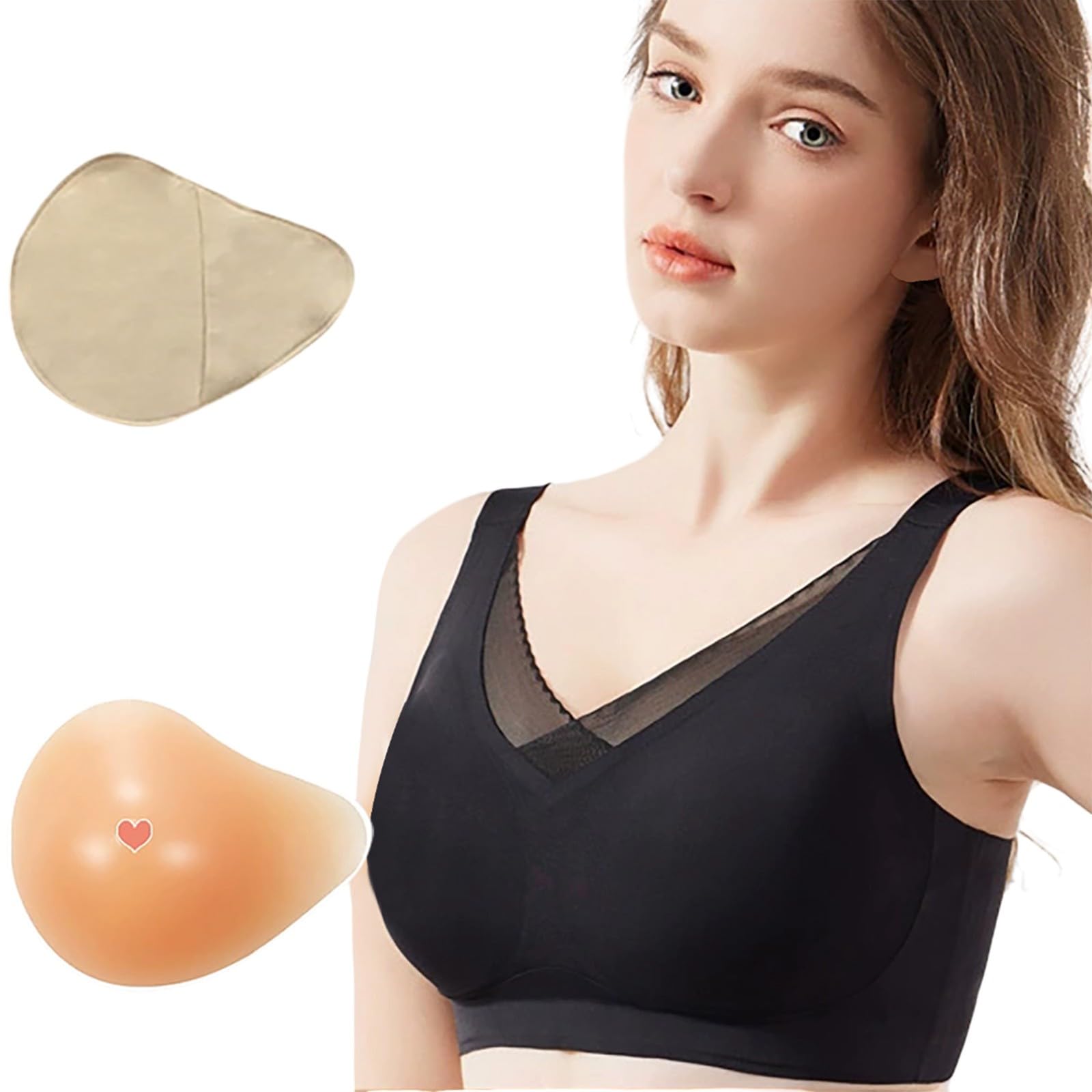 Sujetador Terapéutico Postmastectomía con Prótesis Integrada de Silicona Elegante y Cómodo para el Cuidado del Cáncer de Mama