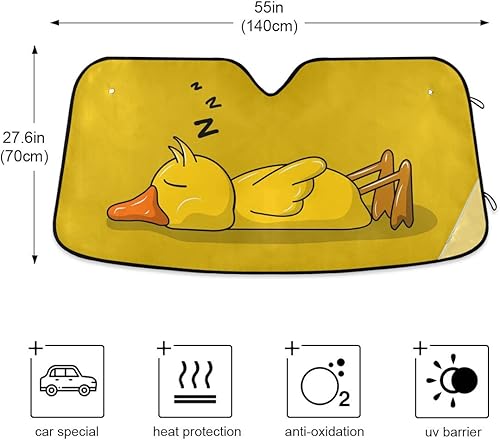 Miniatura 4 de YYZZH - Parasol para el parabrisas del automóvil, para protegerlo de los rayos UV, protector de acordeón plegable, mantiene el vehículo fresco y