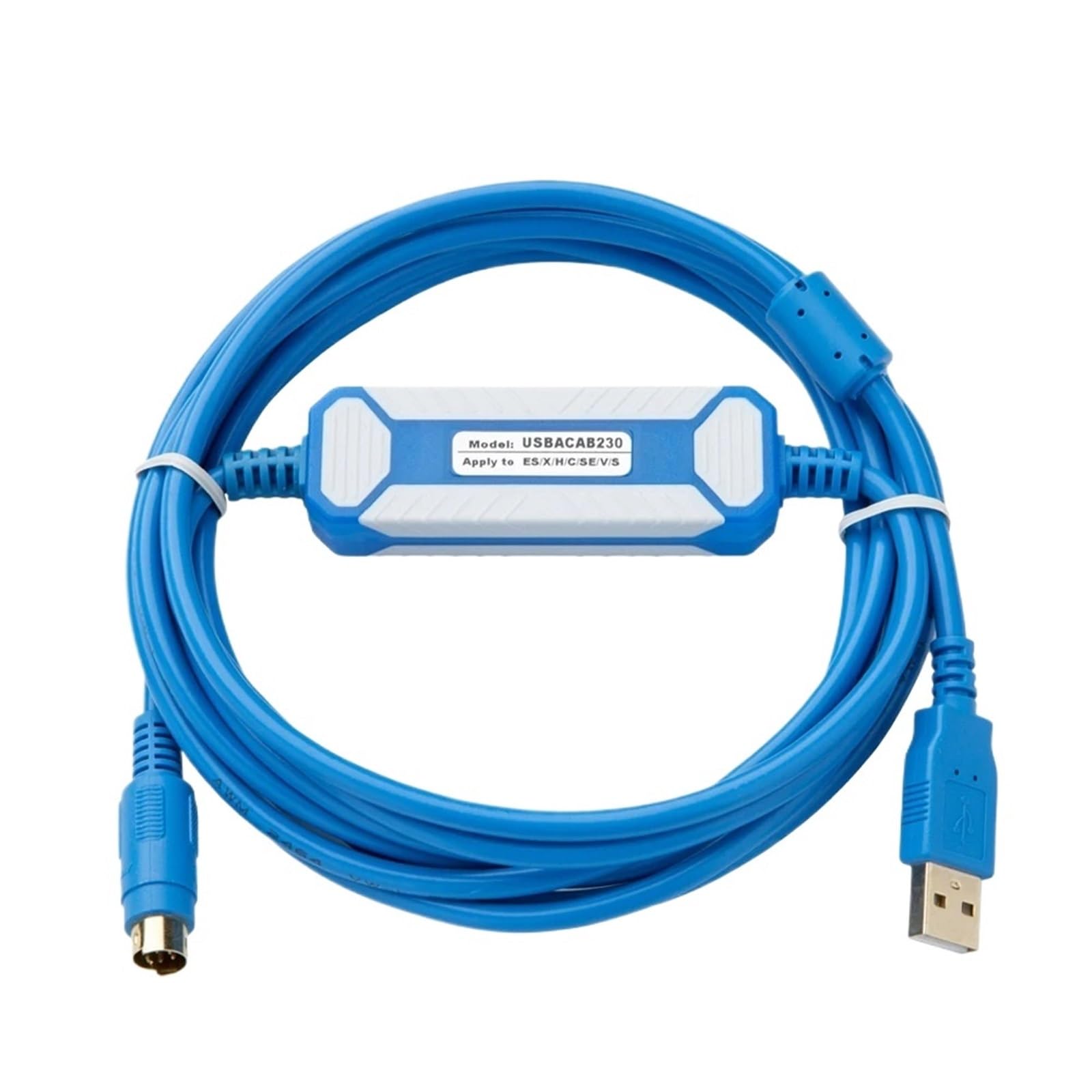 USBACAB230 Programming Cable USB to RS232 Adapter for USB-DVP ES EX EC SE SV SS Series(Gold Plated Version)