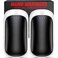 2 Pack Hand Warmer Rechargeable, Magnetic Twins Electric Hand Warmer, Reusable Type-C USB Handwarmer, Portable Hand Warmer 8000mAh, Great for Outdoor Sports, Hunting, Camping, Golf, Warm Gifts