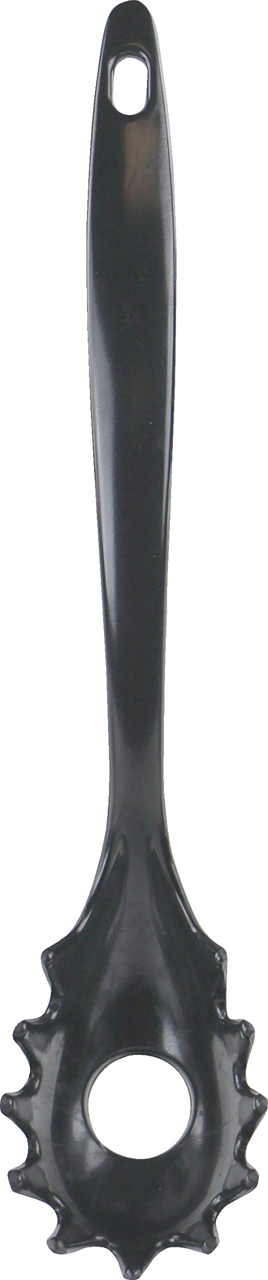 Spaghetti Spoon, Pasta Server, Fork with Ergonomic Handle, Heat Resistant, BPA Free with Ergonomic Handle,11.5 inch Melamine Utensil by Reston Lloyd, Charcoal