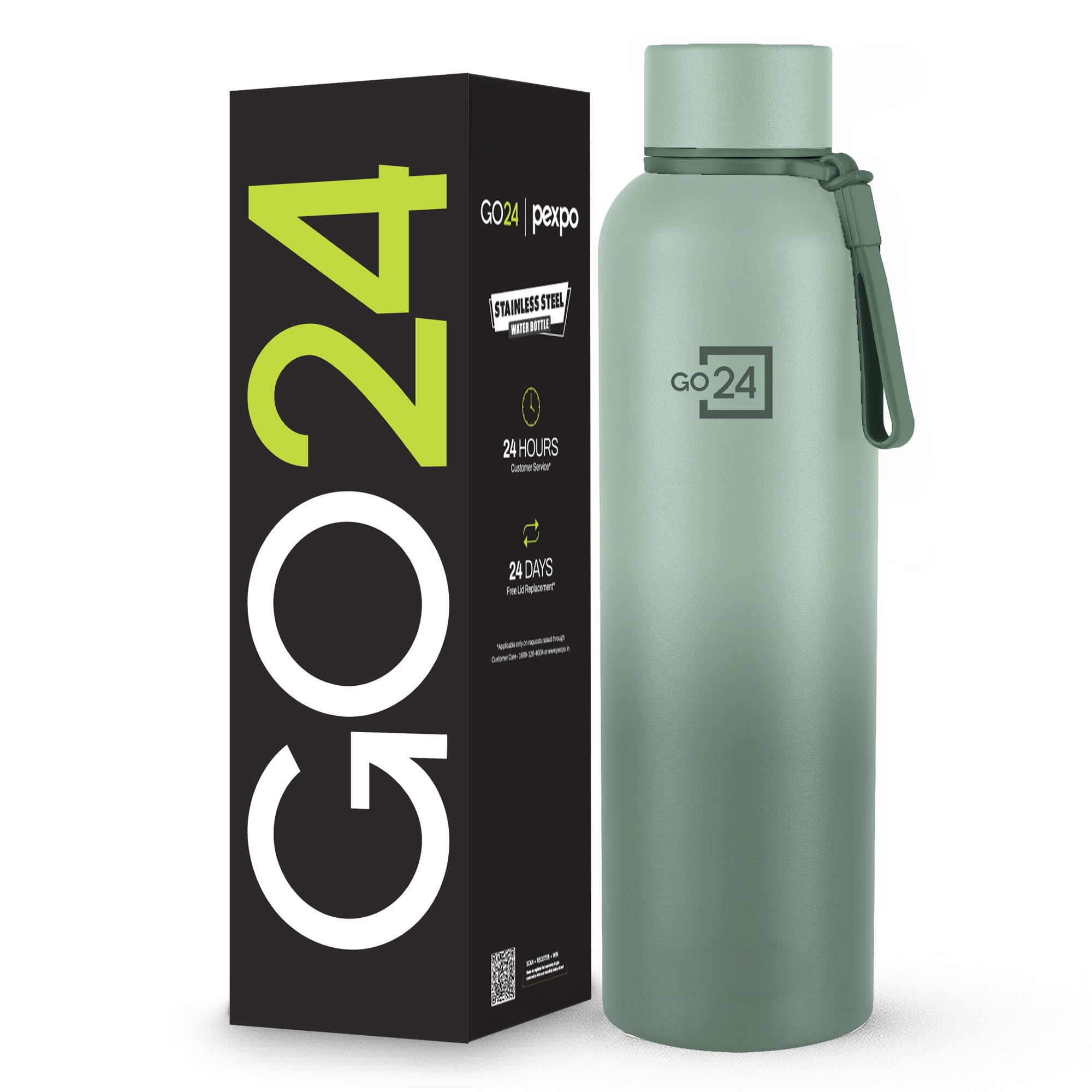 Go24 pexpo Stainless Steel Water Bottle 1 LTR | Thermosteel Flask — Amazon image 31
