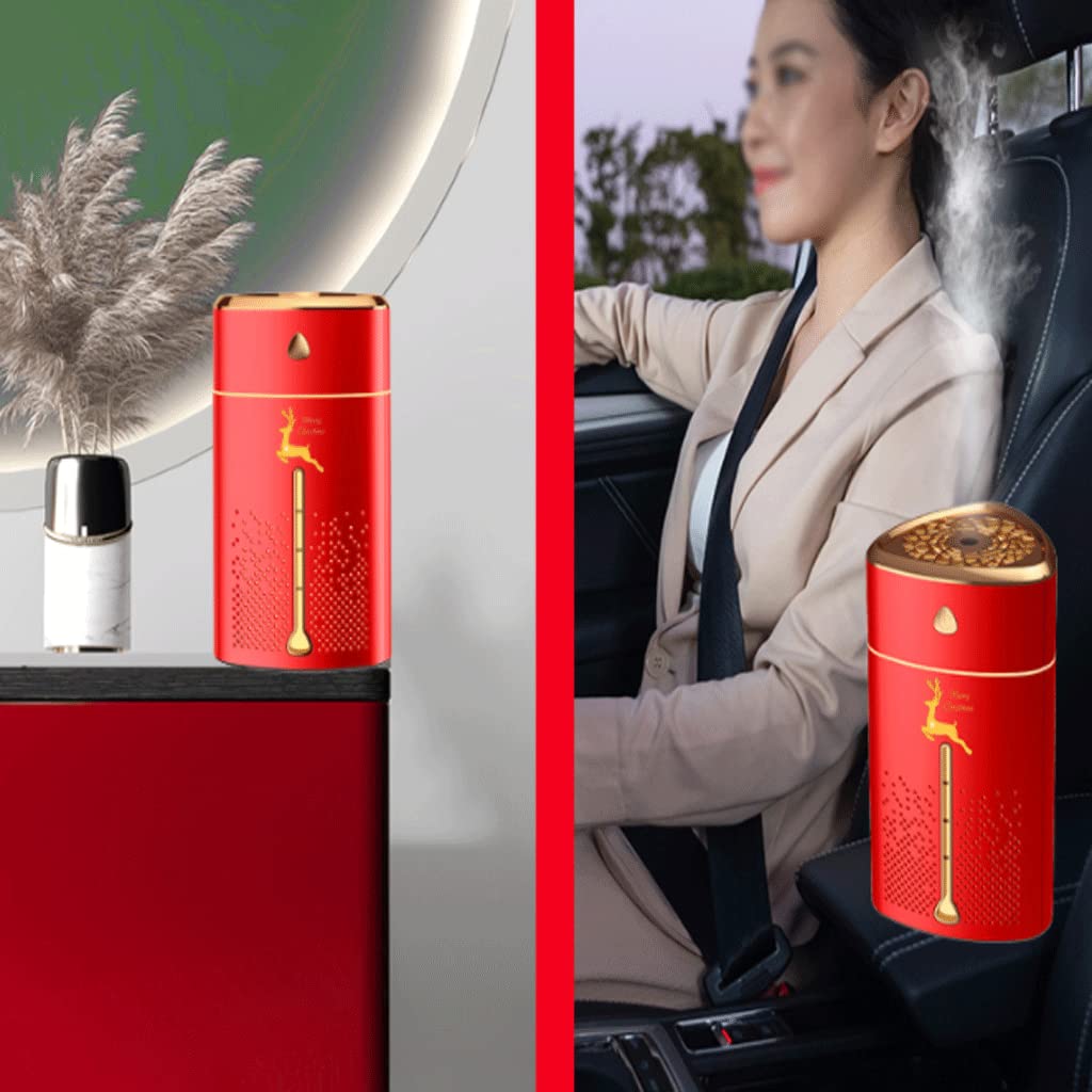 Ulepszony Super Sound-off etherische olie-diffuser, luchtbevochtiger met watertekort Stroomuitval, 7 kleuren sfeerverlichting, feestelijk cadeau Zrelaksować się