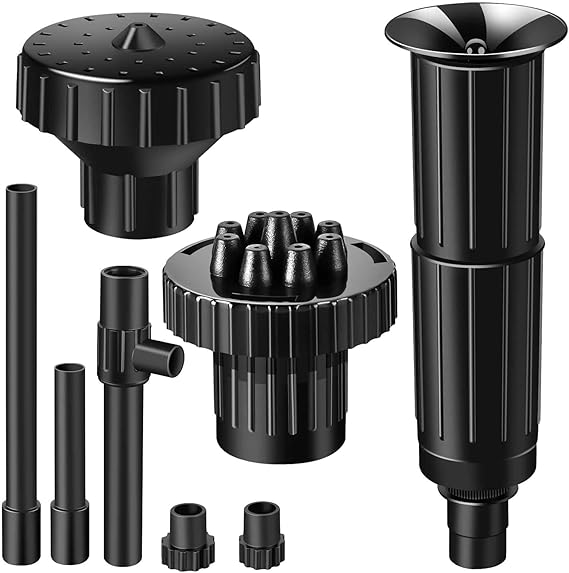 Fountain Pump Nozzle kit, 8PCS Water Fountain Spray Head