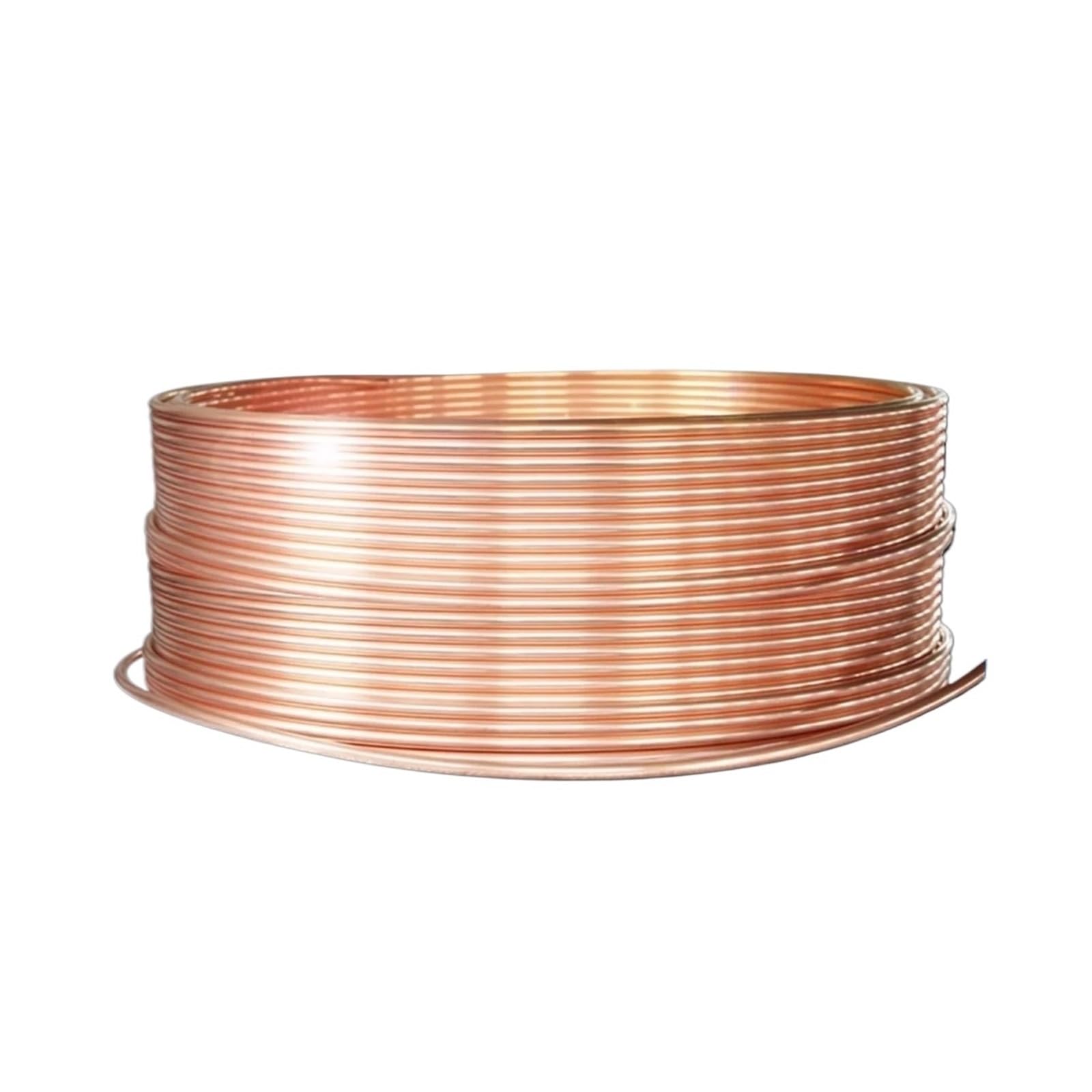 Bobina de tubo de cobre blando de 1-3 metros, tubo de alambre de cobre puro 99.9%, refrigeración de aire acondicionado OD 1,6/1,8/2/2,2/2,5/3/4/5/6/7/8/9/10/12mm