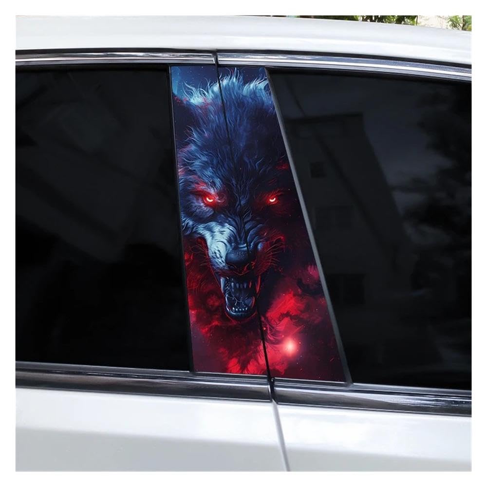 Autocollants montant B de voiture : lot de 2 stickers imperméables Type E