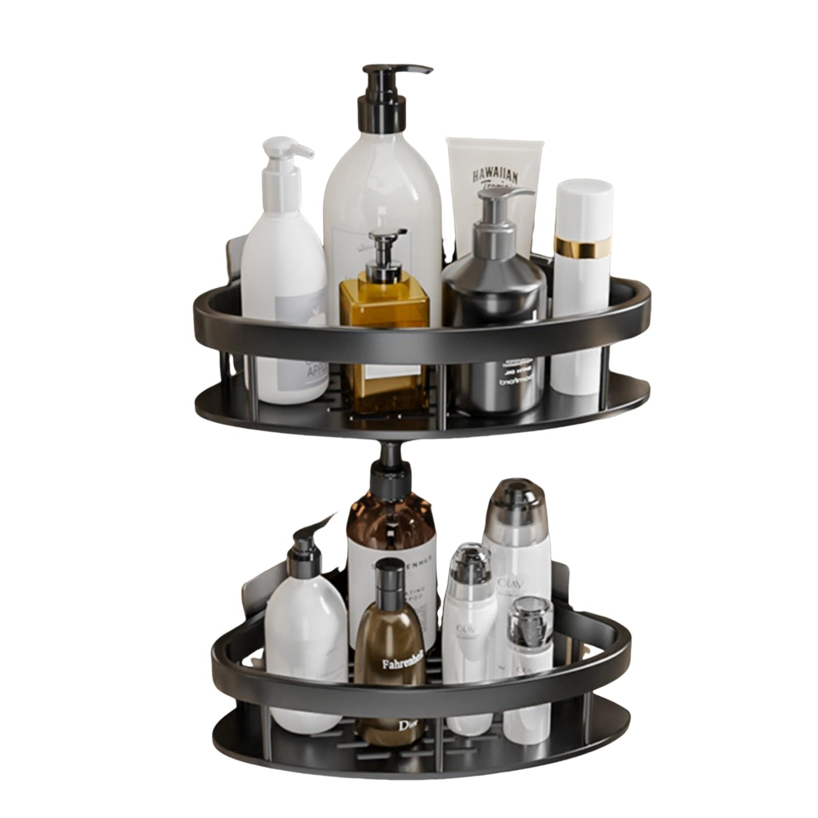 MXITA Corner Shower Caddy Adhesive Shower Corner Organizer Shelves Bathroom Shower Organizer Shelves No Drilling for Toilet Bathroom