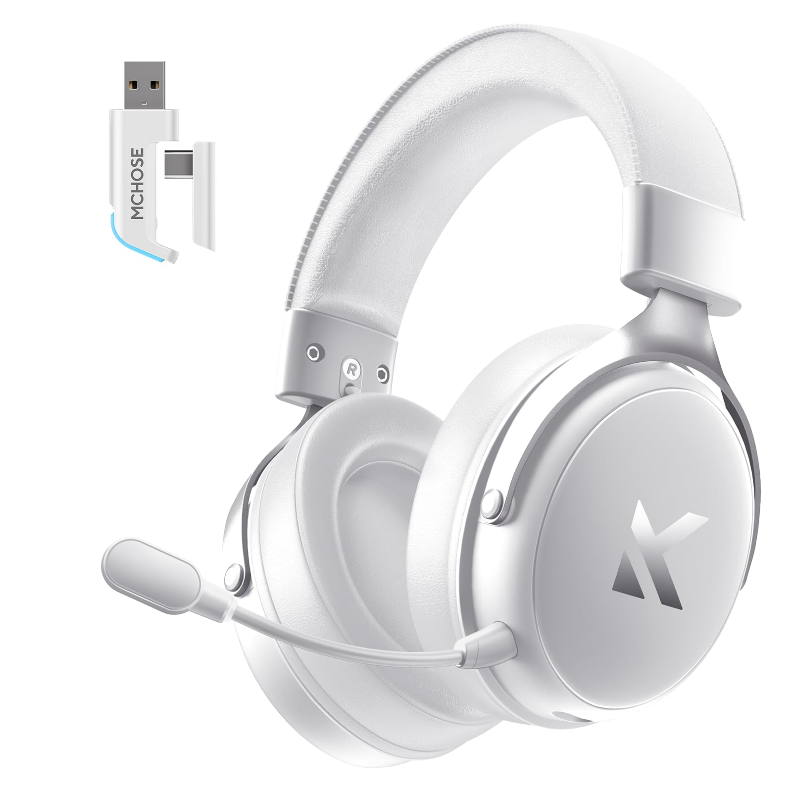 MCHOSE V9 Pro Wireless Gaming Headset with 7.1 Surround Sound for PS5, PS4, PC and Switch, High Speed Connection, Noise Cancelling Microphone, 250 Hours Battery, 15 Low Latency-image-9