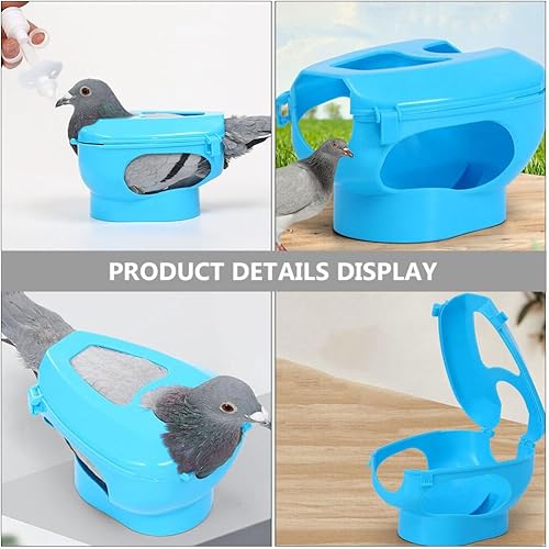 Miniatura 8 de Soporte para palomas para pájaros, marco fijo, inyección, alimentación, palomas, loros, pollos, palomas, fijador, montaje, suministros para pájaros