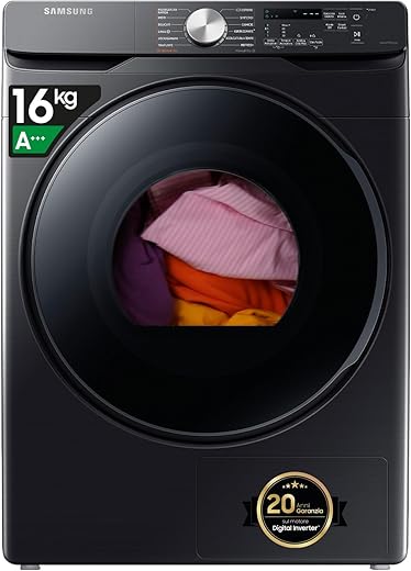 Samsung Asciugatrice grandi capacità DV16T8520BV/ET, 16 kg, Hybrid Heatpump, Classe A+++, Wifi,...