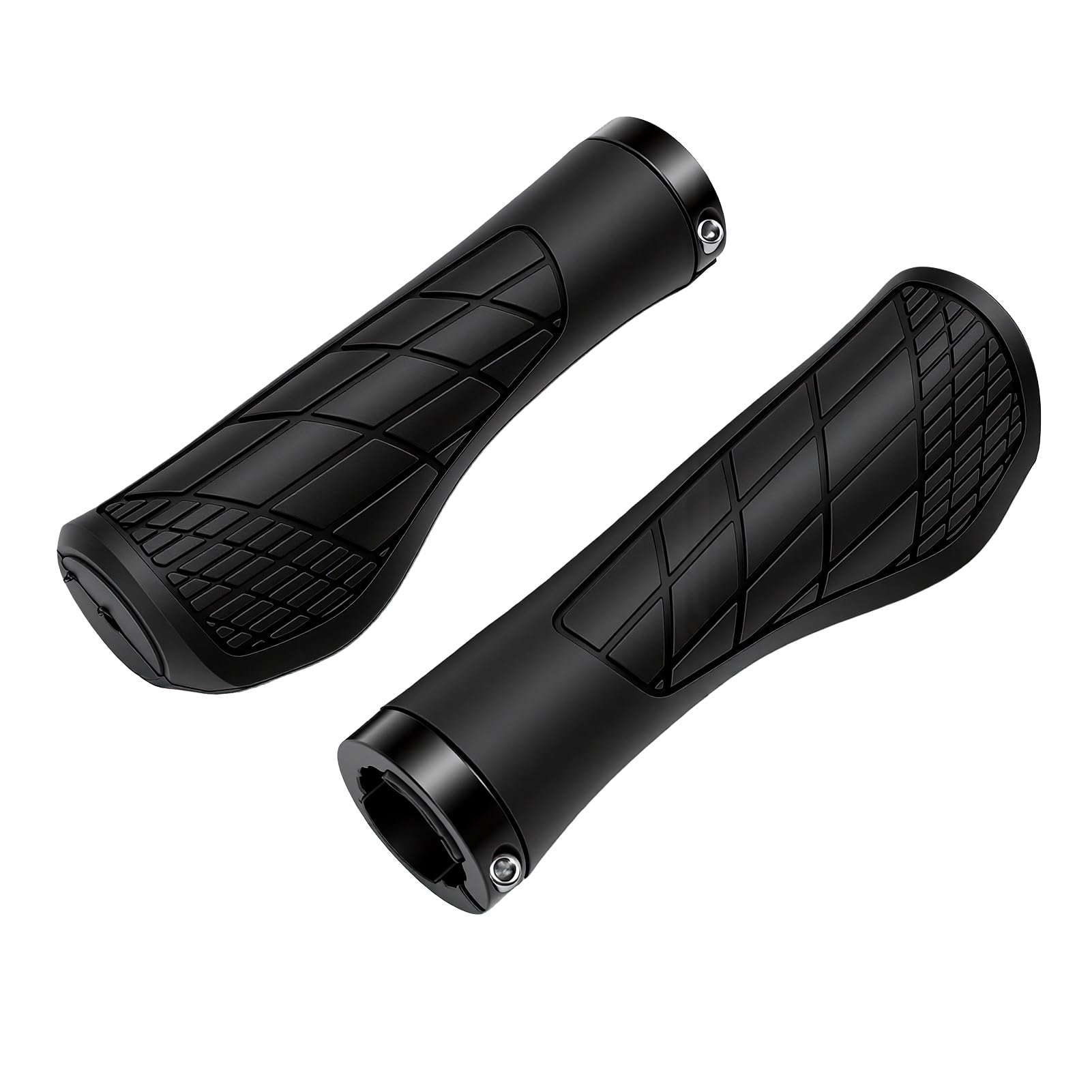 Wakects Impugnature Ergonomiche per Manubrio da Bicicletta, Impugnature per Mountain Bike in Gomma Morbida, Design Antiscivolo e Ammortizzante, Facile Installazione Elastica per il Pendolarismo su