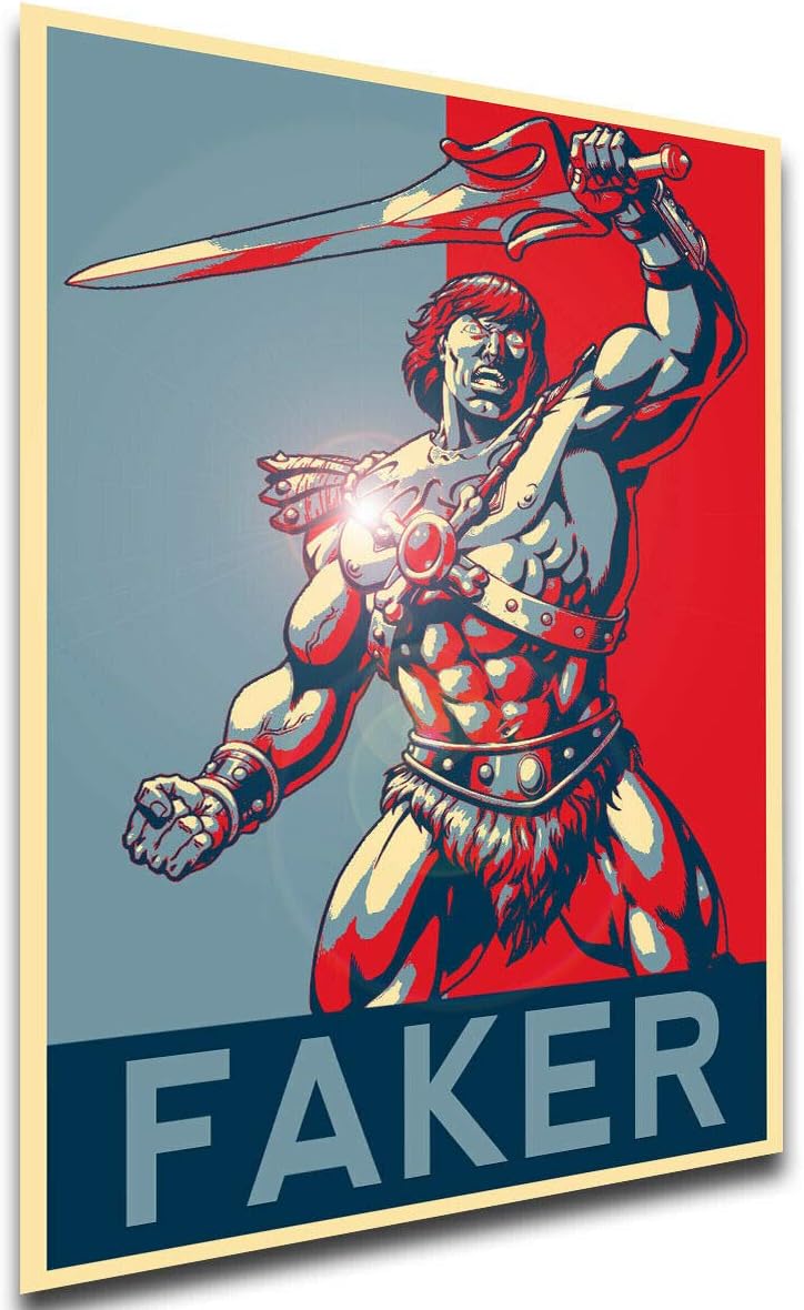 Wall Art Poster Masters of The Universe Propaganda Faker Size A3 (30cm ...