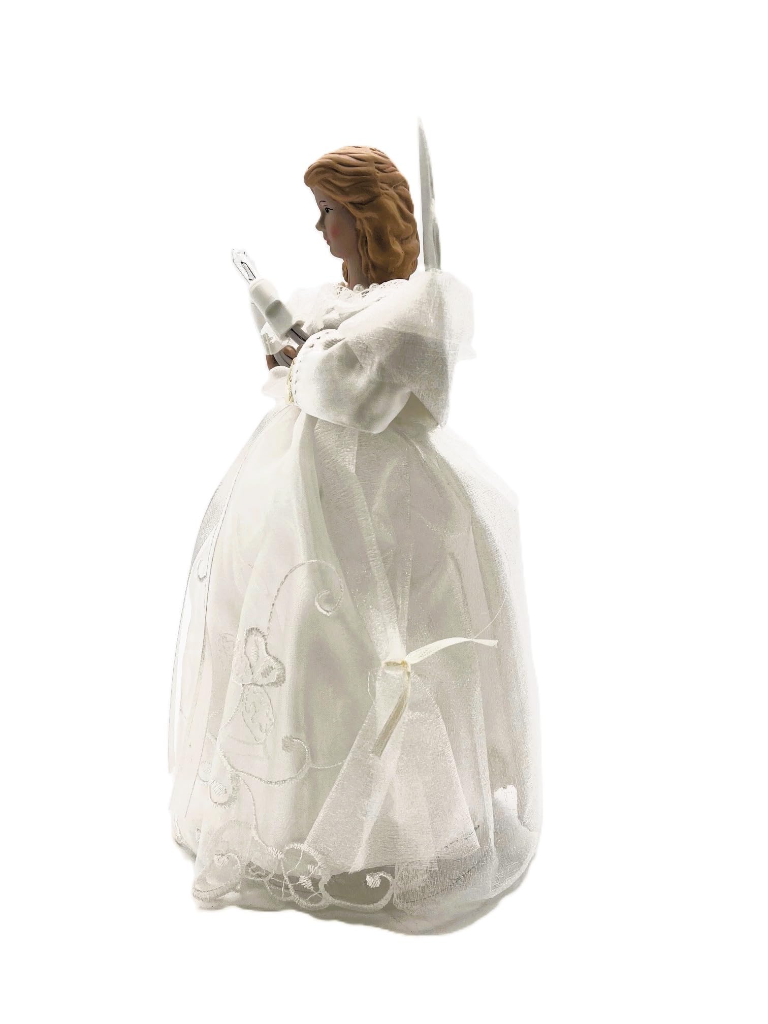 24,8 cm Lighted saisons d'Élégance Ange de sapin de Noël – Clair lumières