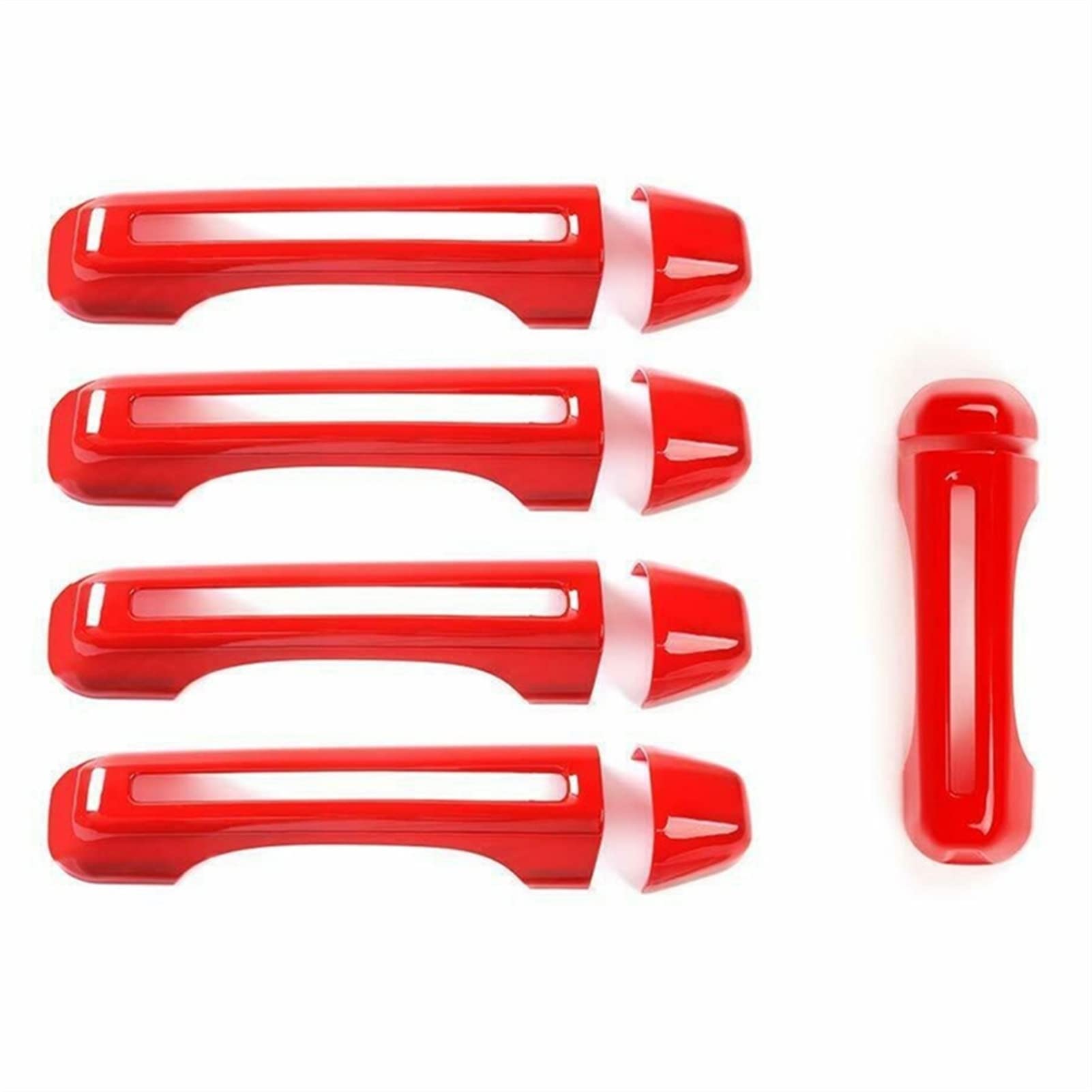 Fahbstr 1 Car Inner Handle For Jeep Wrangler Jl 2018-202 10 Pcs Exterior Side Door Handle Tailgate Decoration Cover Stickers(1)