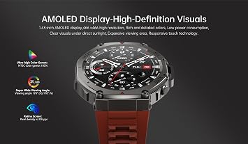 GPS Sports Smartwatch 2026 (Red)