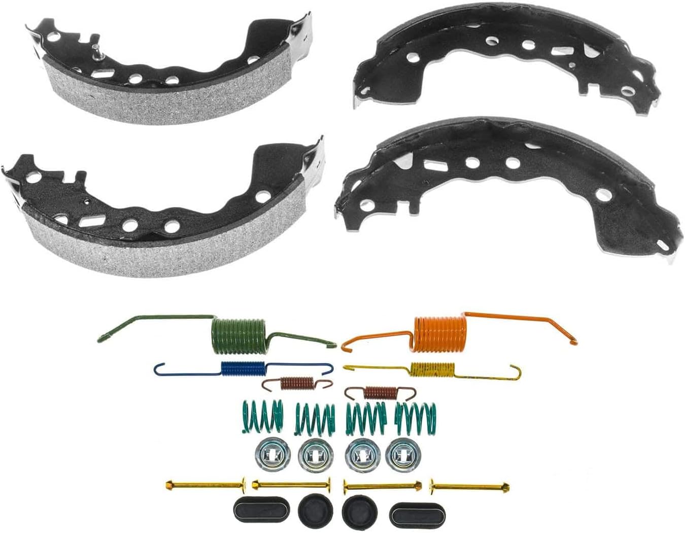 PowerStop Rear Service Brake Shoes For Nissan Kicks 2018-21 | Nissan Versa 2020-21 - Service Brake Shoe Replacement With Hardware, SSH1106