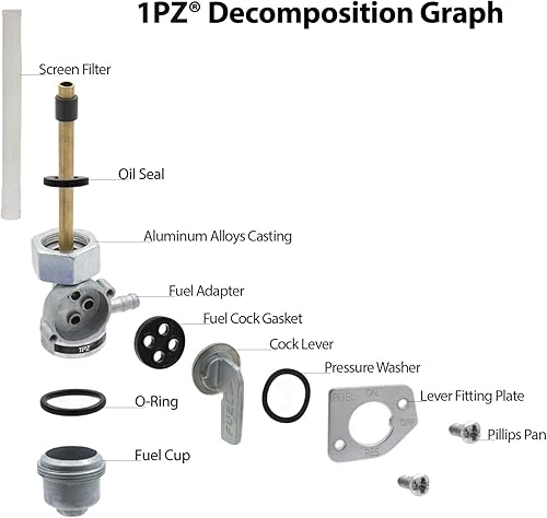 Miniatura 2 de 1PZ HX3-P02 Interruptor de válvula de combustible para Honda TRX 300 TRX300FW Fourtrax 1988 1989 1990 1991 1992 1993 1994 1995 1996 1997 1998 1999