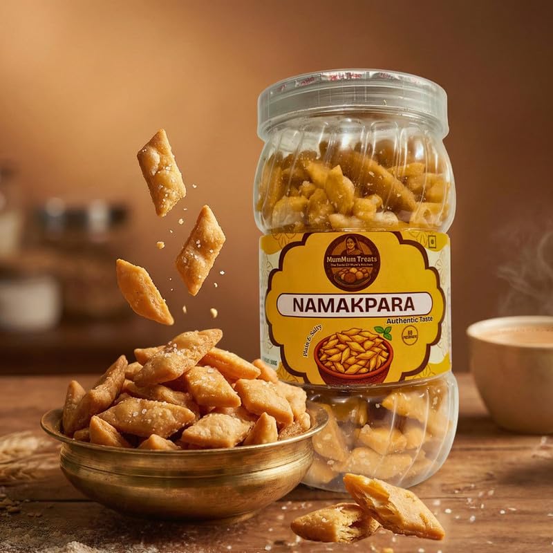 Image of MumMum Treats Namakpara 300g | Classic Crispy Snack | Homemade Style Crunchy Namkeen for Anytime Munching