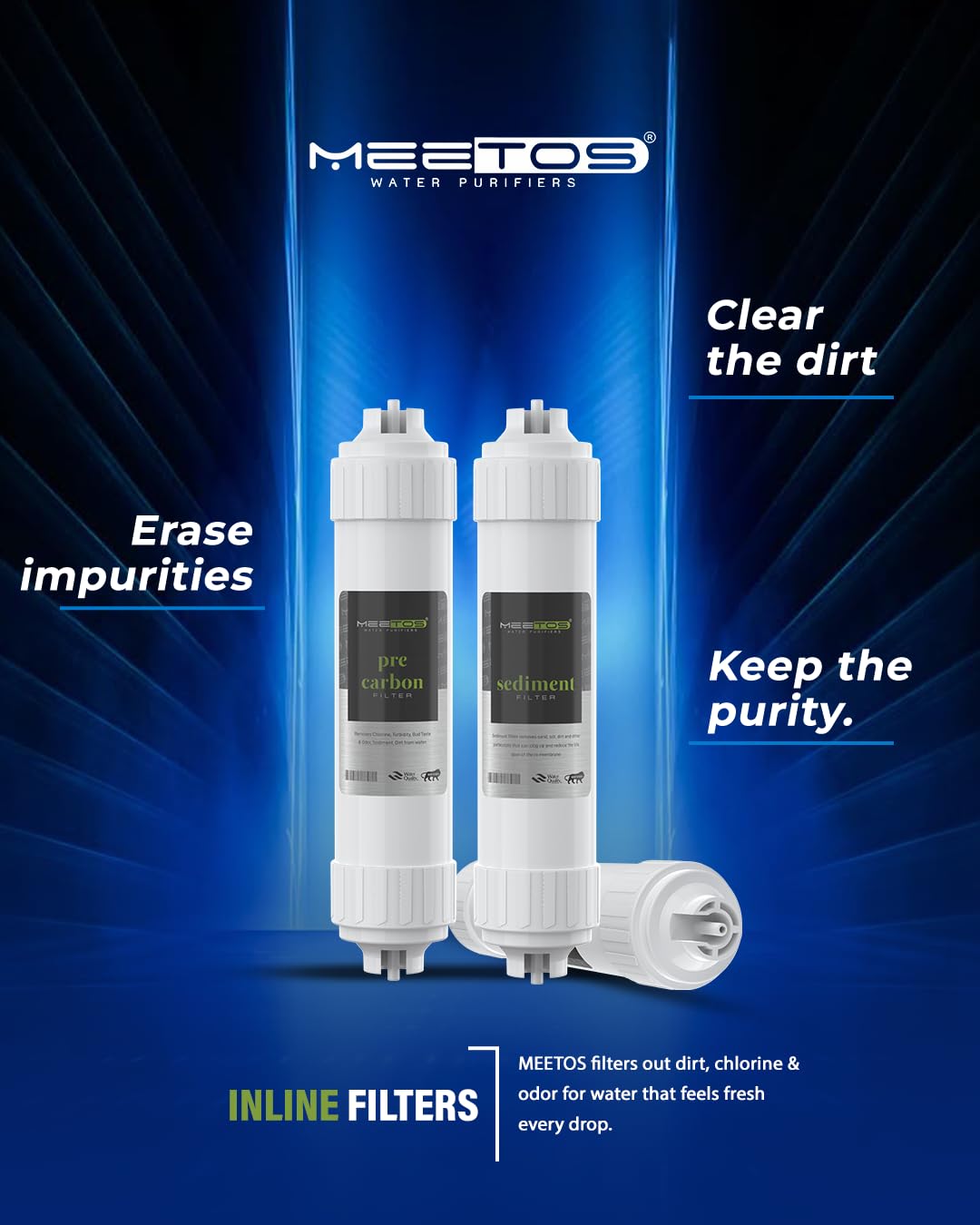 MEETOS Inline Water Filter Kit - Purify Your Water -7