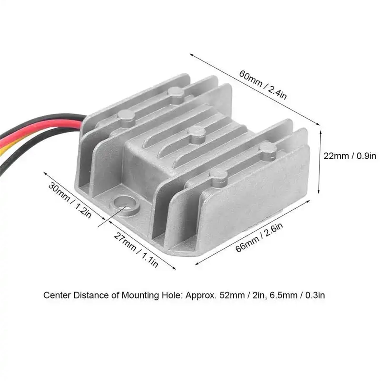 Módulo 12V a 48V Voltaje Aleación de Aluminio DC/DC Convertidor de Potencia Regulador de Voltaje