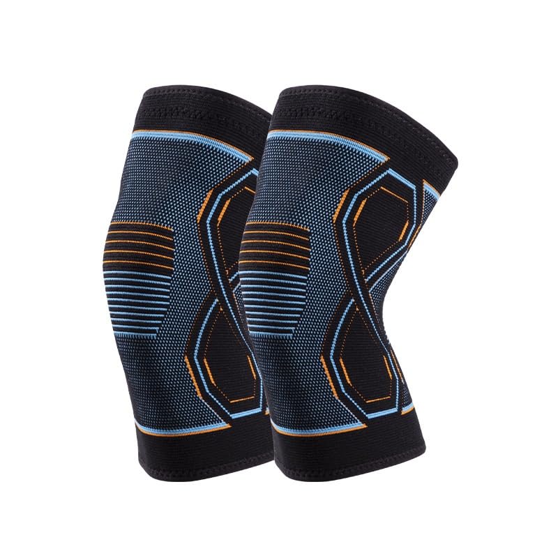 Men's Breathable Nylon Knitted Knee Pads For Sports Cycling Women's Fitness Equipment