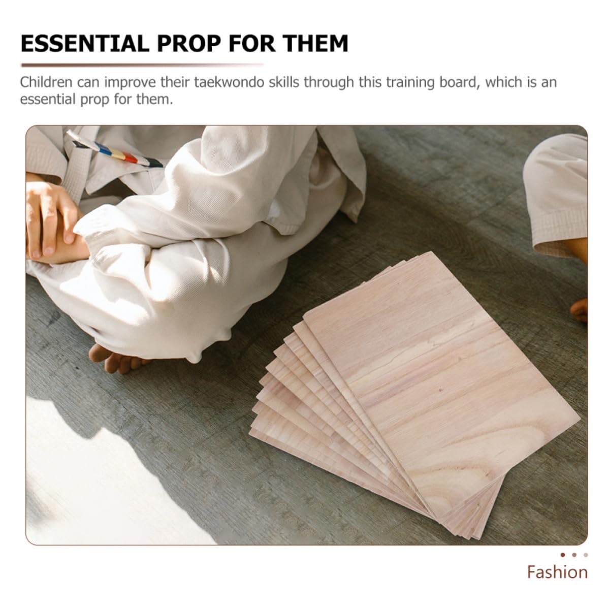 Tabla de Karate de Madera para y Adultos, 10 Piezas de 0,9 CM Grosor, para Entrenamiento y Exámenes de Taekwondo