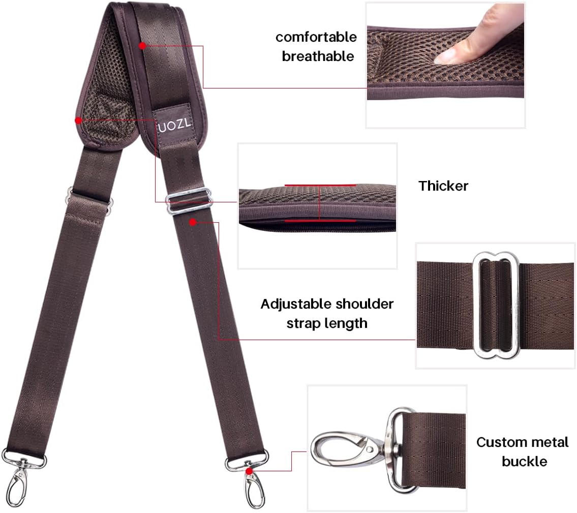 Shoulder Straps 79 inch Adjustable with Thick Soft Fixed Shoulder Pad