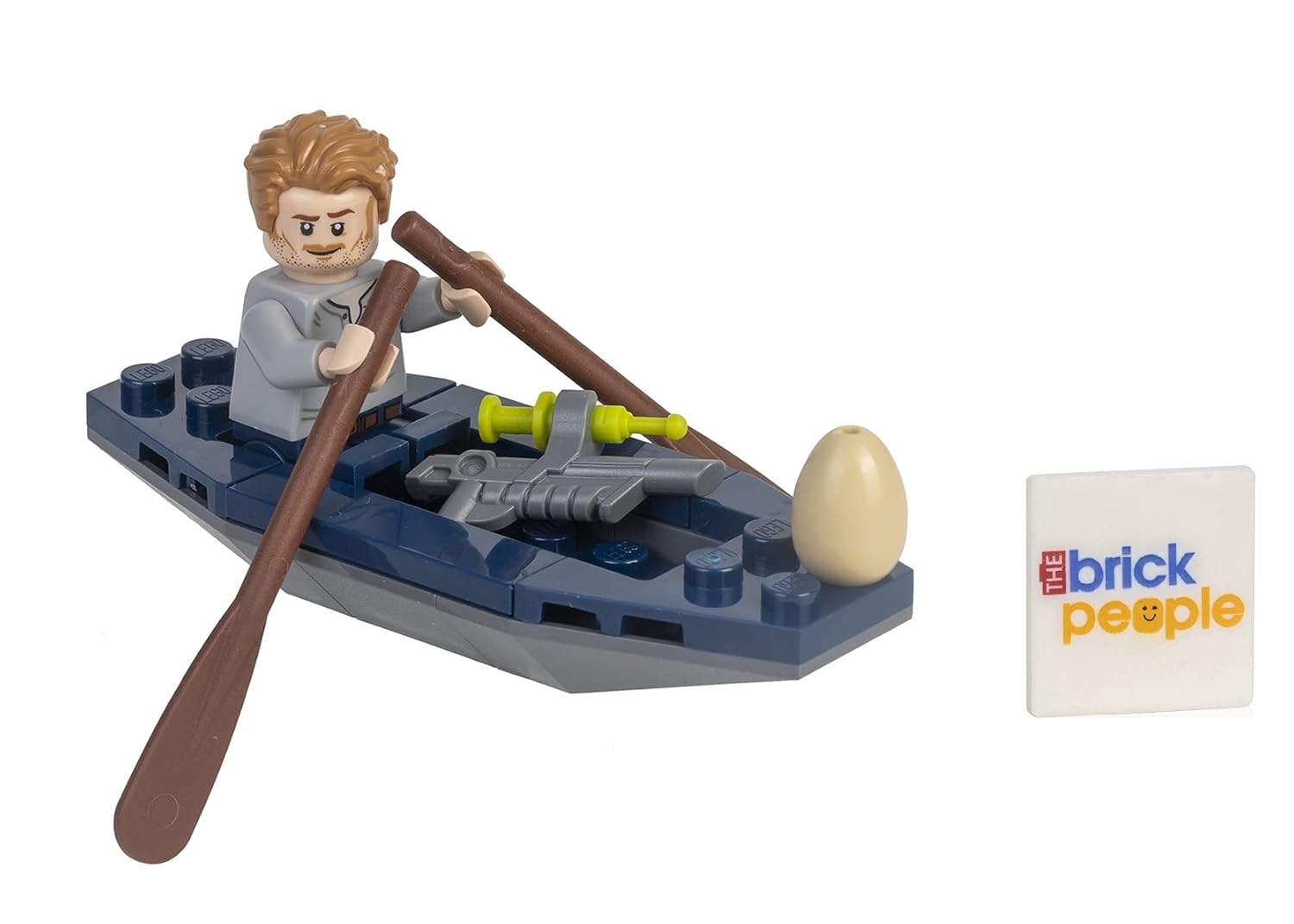 LEGO Jurassic World Owen with Kayak and Raptor Egg
