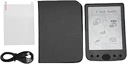 Heayzoki E Leitor, Amigável para Os Olhos de 6 Polegadas 800x600 Touch Screen E Reader Com Estojo de Proteção, Bateria de 2500 MAh, Destaque de Texto, Experiência de Leitura Personalizada (16 GB)