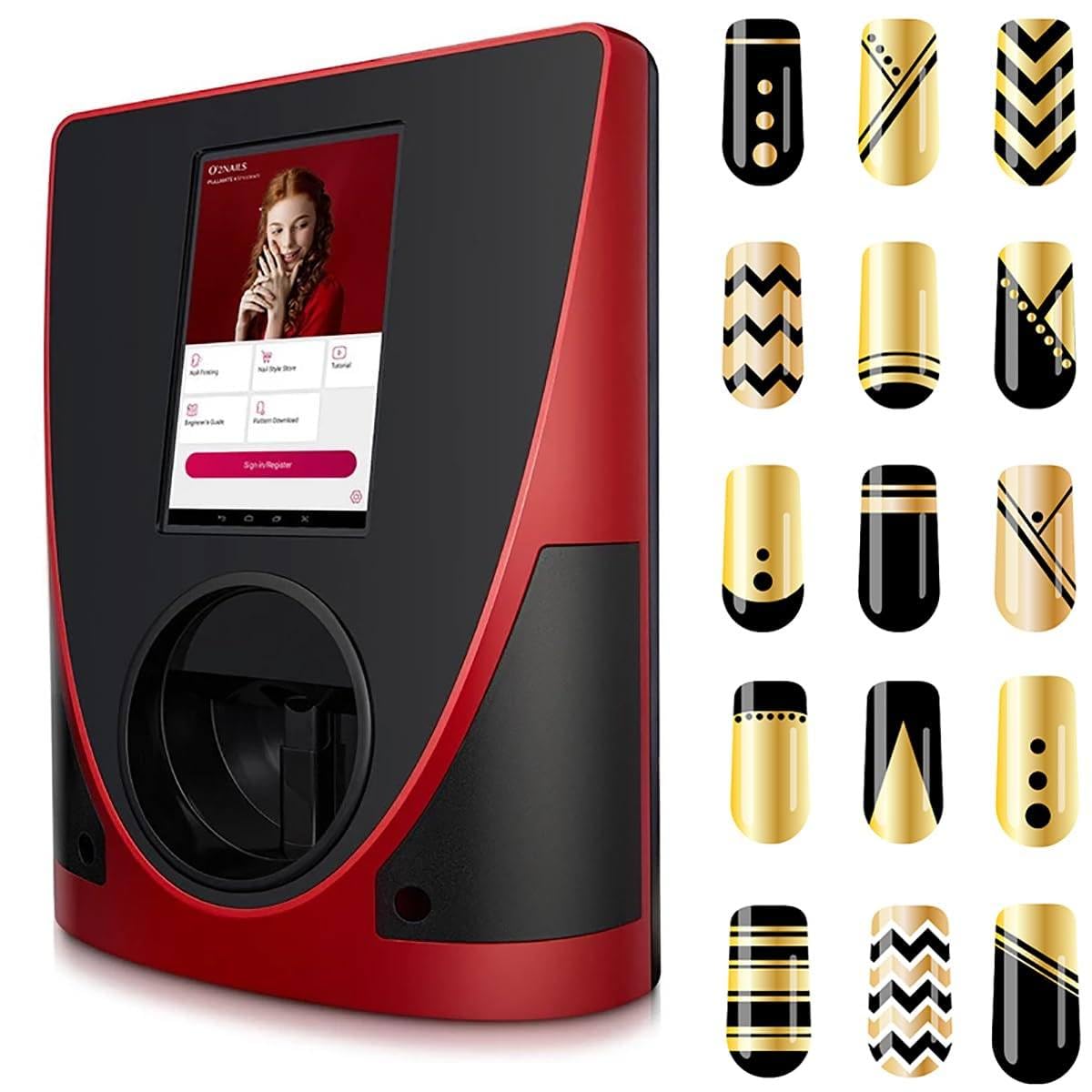 Imprimante D'art D'ongle Numérique Intelligente, Imprimante D'ongle Automatique Intelligente 3D, Imprimante D'art D'ongle Intelligente Numérique Upport DIY/USB Pour Salon De Manucure à Domicile