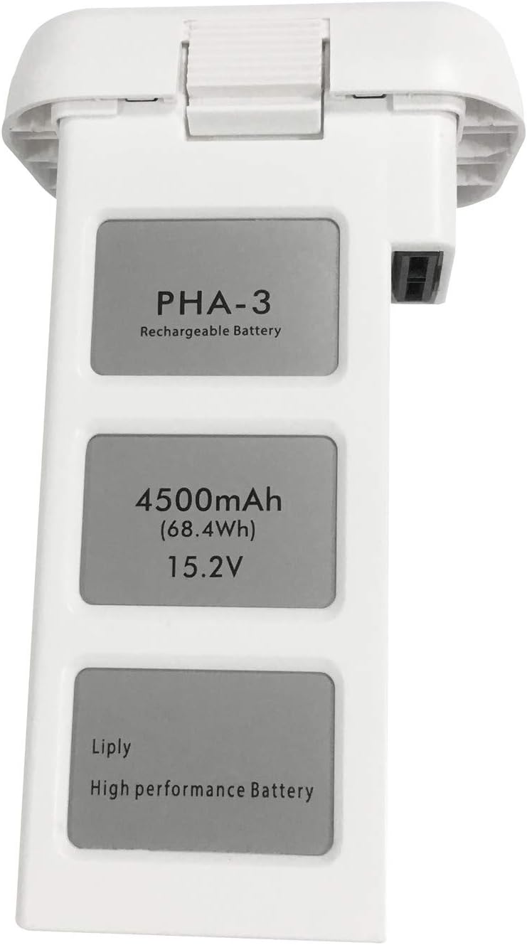 PHA-3 Phantom 3 Battery, Intelligent Replacement Flight Battery for DJI Phantom 3 Standard, DJI Phantom 3 Pro, DJI Phantom 3 Advanced, DJI Phantom 3 4K, DJI Phantom 3 SE Drone(15.2V 68.4Wh)