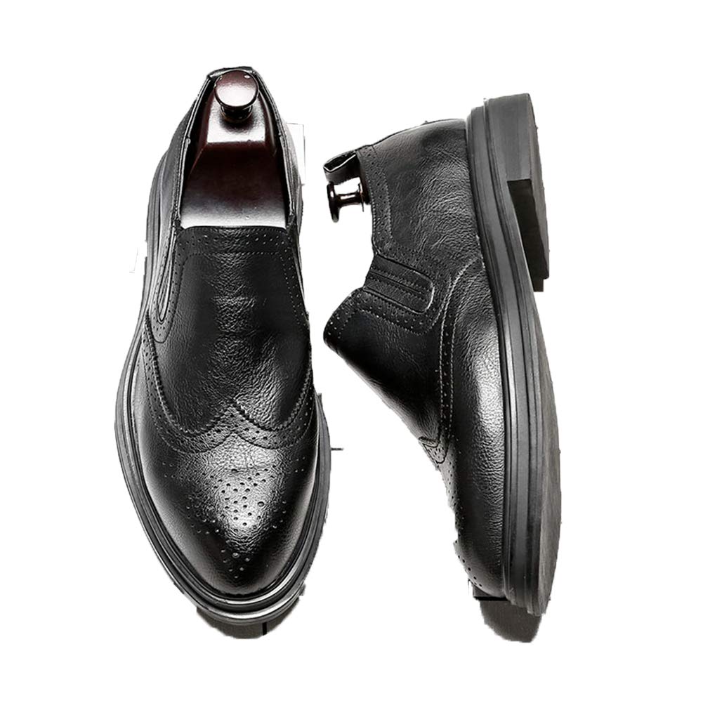 Men's Brogue Shoes Leather Comfortable and Convenient Platform Shoes Oxford Dress Shoes Urban Work Shoes