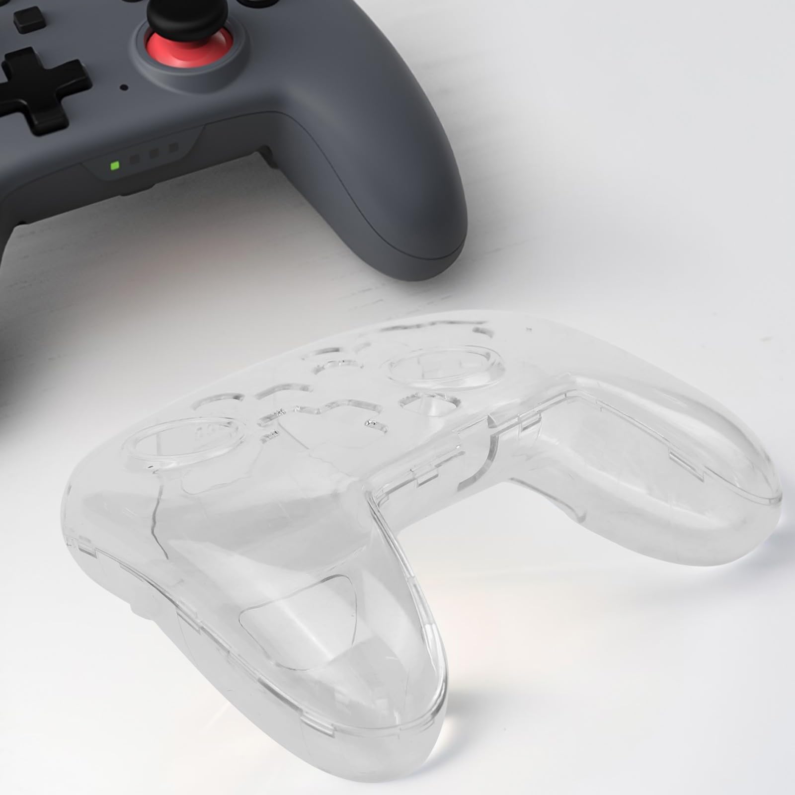 Custodia protettiva trasparente Switch 2 per controller Pro, cover rigida trasparente compatibile con Switch 2 per Pro Gamepad, materiale PC leggero, resistente ai graffi e caduta per