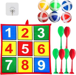 SALUDABLE ストラックアウト 室内 外遊び マジックテープ ボール ダーツ おもちゃ 的当て
