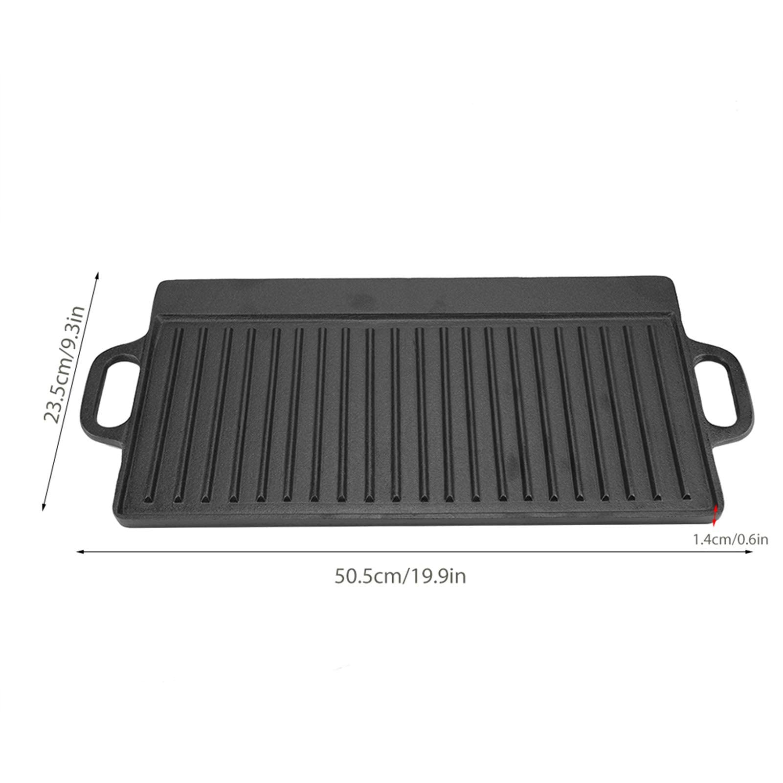 NAMAI Antiaanbak-grillpan, dubbelzijdig, grill- en gladde zijkanten NAMAI Antiaanbak-grillpan, dubbelzijdig, grill- en gladde zijkanten