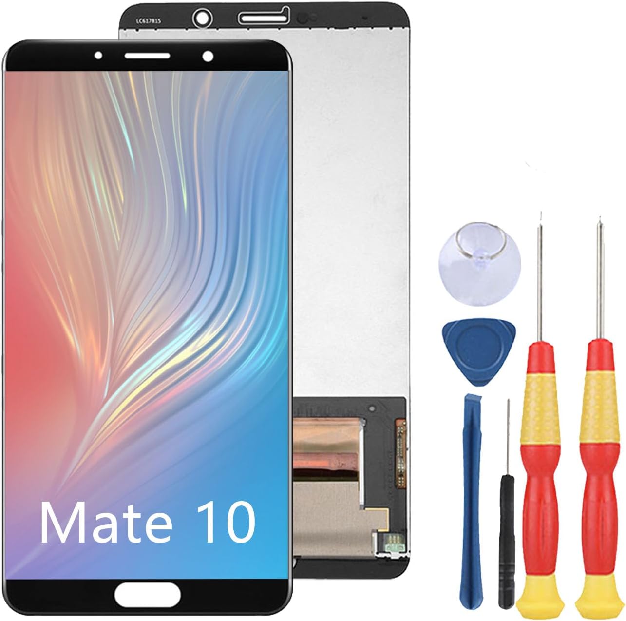 LCD Display Compatible with Huawei Mate 10 LCD Display Touch Screen Assembly Repair Replacement Parts with Tools.