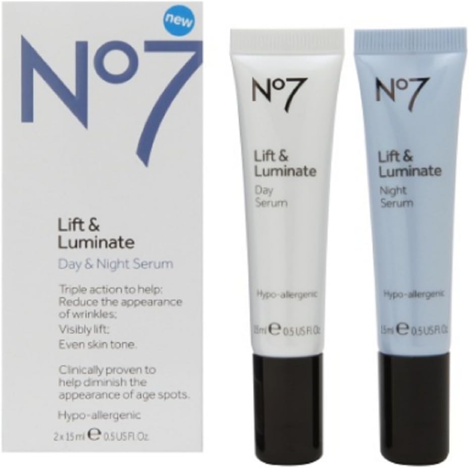 BOOTS Boots No7 Lift & Luminate Day & Night Serum, 0.5 oz