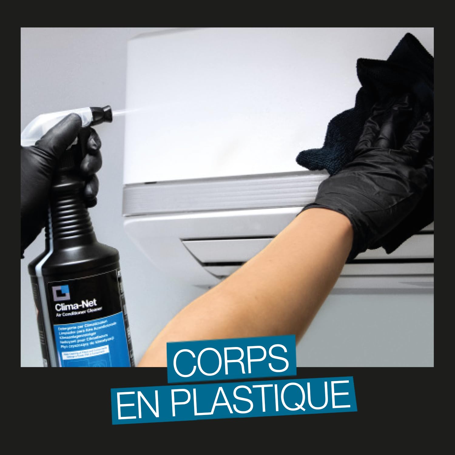 Errecom Clima-Net, Nettoyant pour Climatiseurs, Filtres, Batteries à ailettes et Unités Extérieures, 6 bouteilles x 1 L