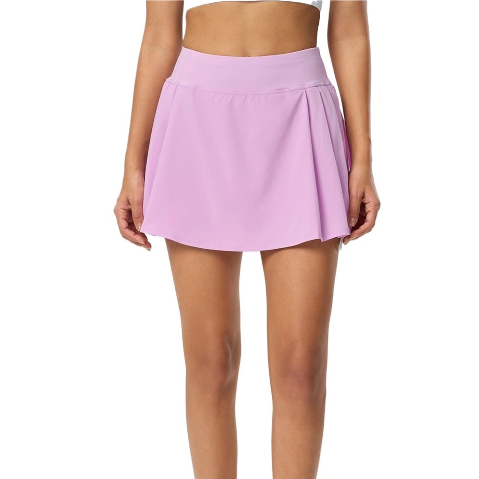 Gonna da Tennis Gonna da Tennis Plissettata for Pantaloni da Yoga Finti in Due Pezzi for Esterni Gonne Sportive da Donna per Ciclismo Escursionismo Corsa(Pink,S)