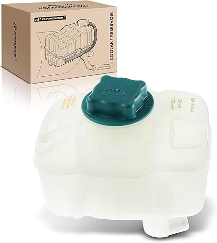 A-Premium Tanque de depósito de recuperación de desbordamiento de refrigerante del motor con tapa compatible con Volvo S60 2001-2009, S80 1999-2006,