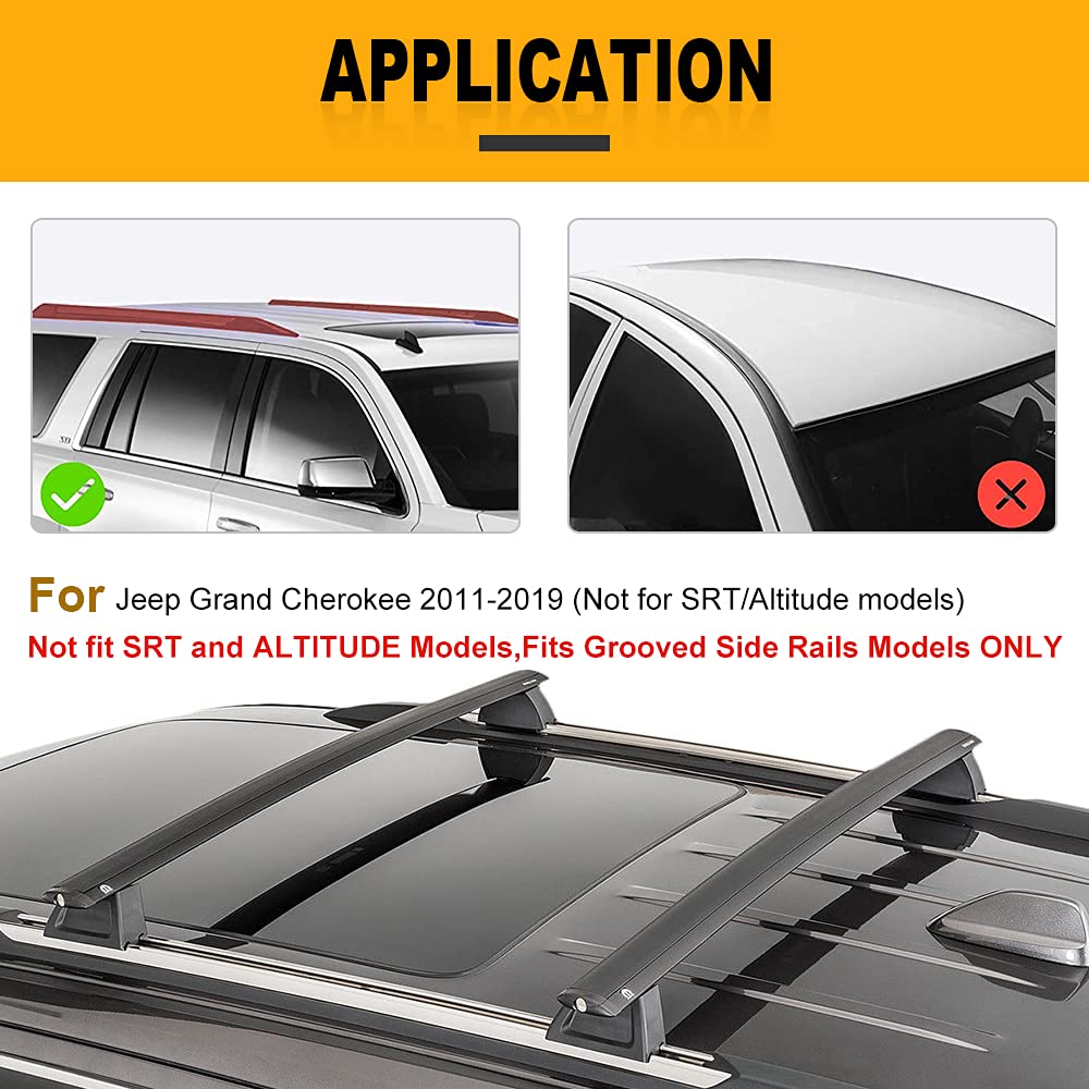 OCPTY Roof Rack Crossbars Cargo Carrier for Jeep Grand for Cherokee