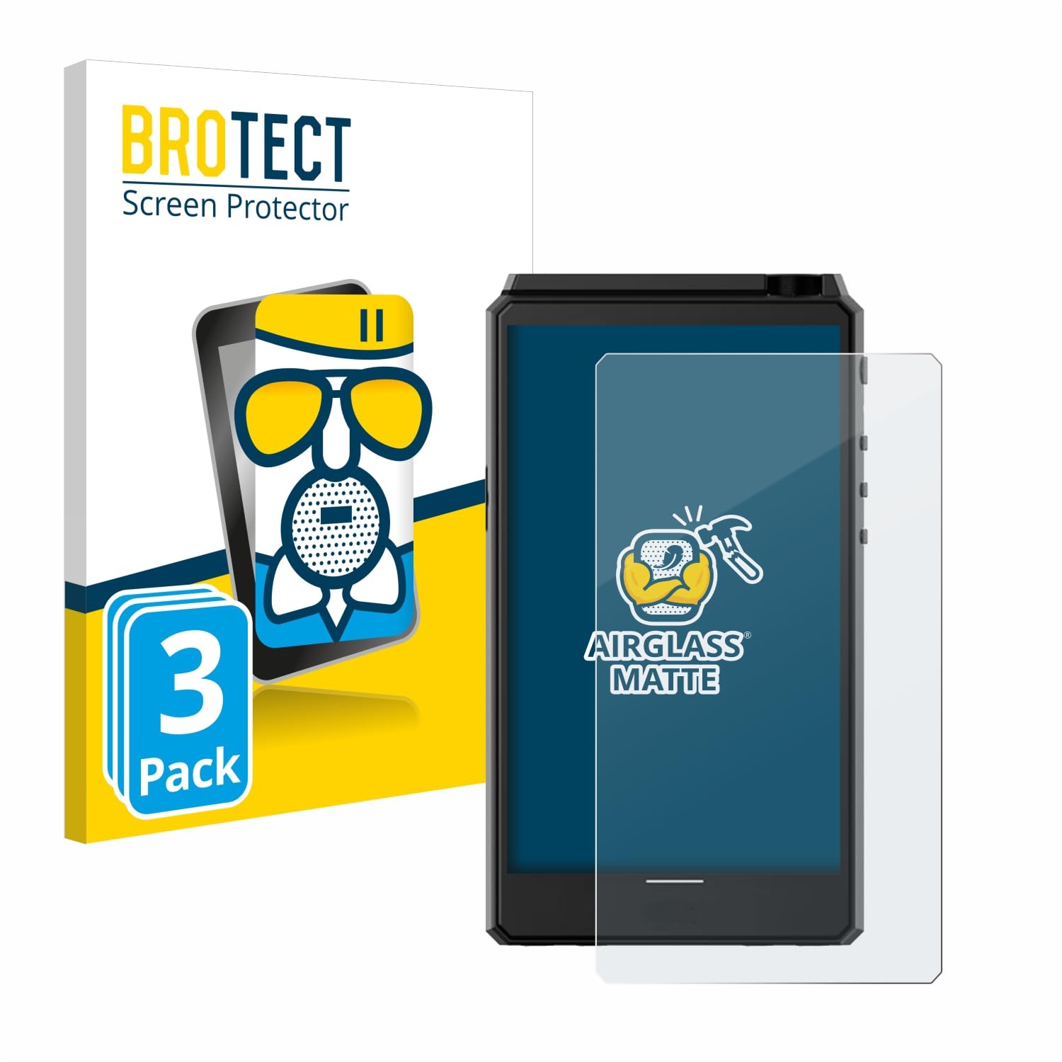 brotect Anti-Glare Glass Screen Protector Matte for Hiby R6 III (3 Pack) - Anti-Scratch 9H Protection Film