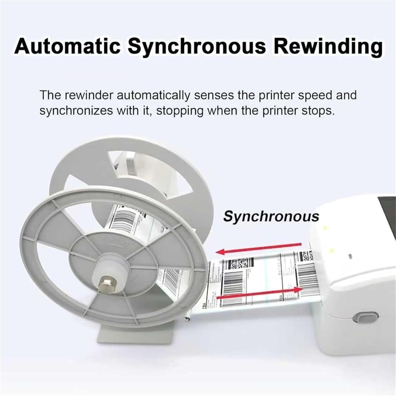 Riavvolgitore automatico di etichette elettrico per etichette ed etichette, ideale per abbigliamento, logistica e spedizione