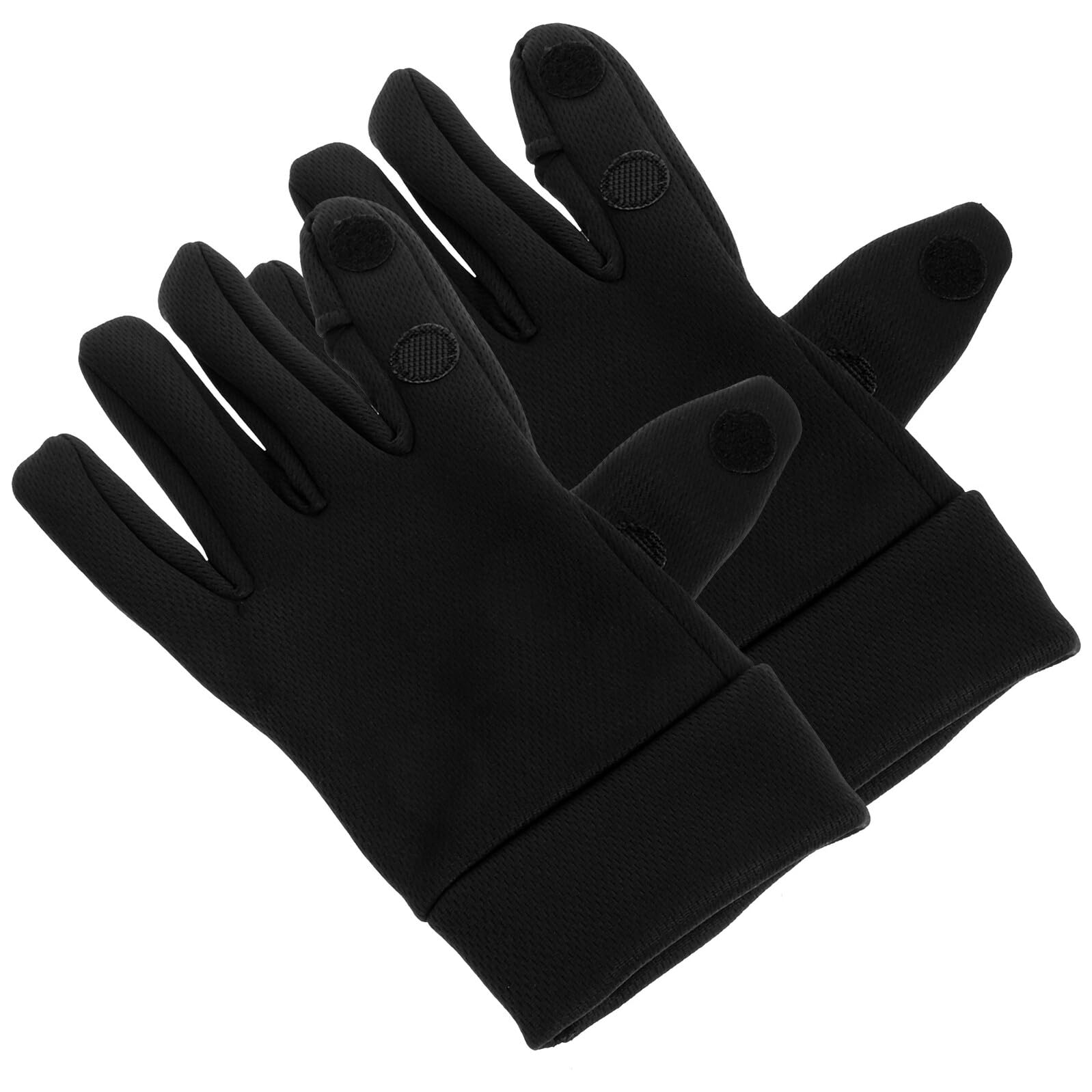 Men’s Outdoor Warm Gloves for Winter Cycling and Motorcycle Riding, Touchscreen Compatible, Fleece Lined Thermal Riding Gloves, Black
