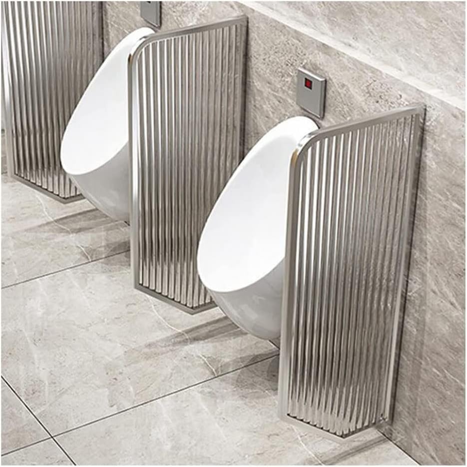Écran de confidentialité pour urinoir en lot de 2 séparateurs de comptoir muraux pour toilettes