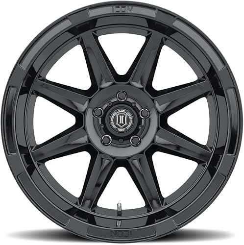 Miniatura 2 de ICON Alloys Bandit, negro brillante, 20 x 10/6 x 5.5, desplazamiento de 0.945 in, 4.5" BS, 6020108345GB