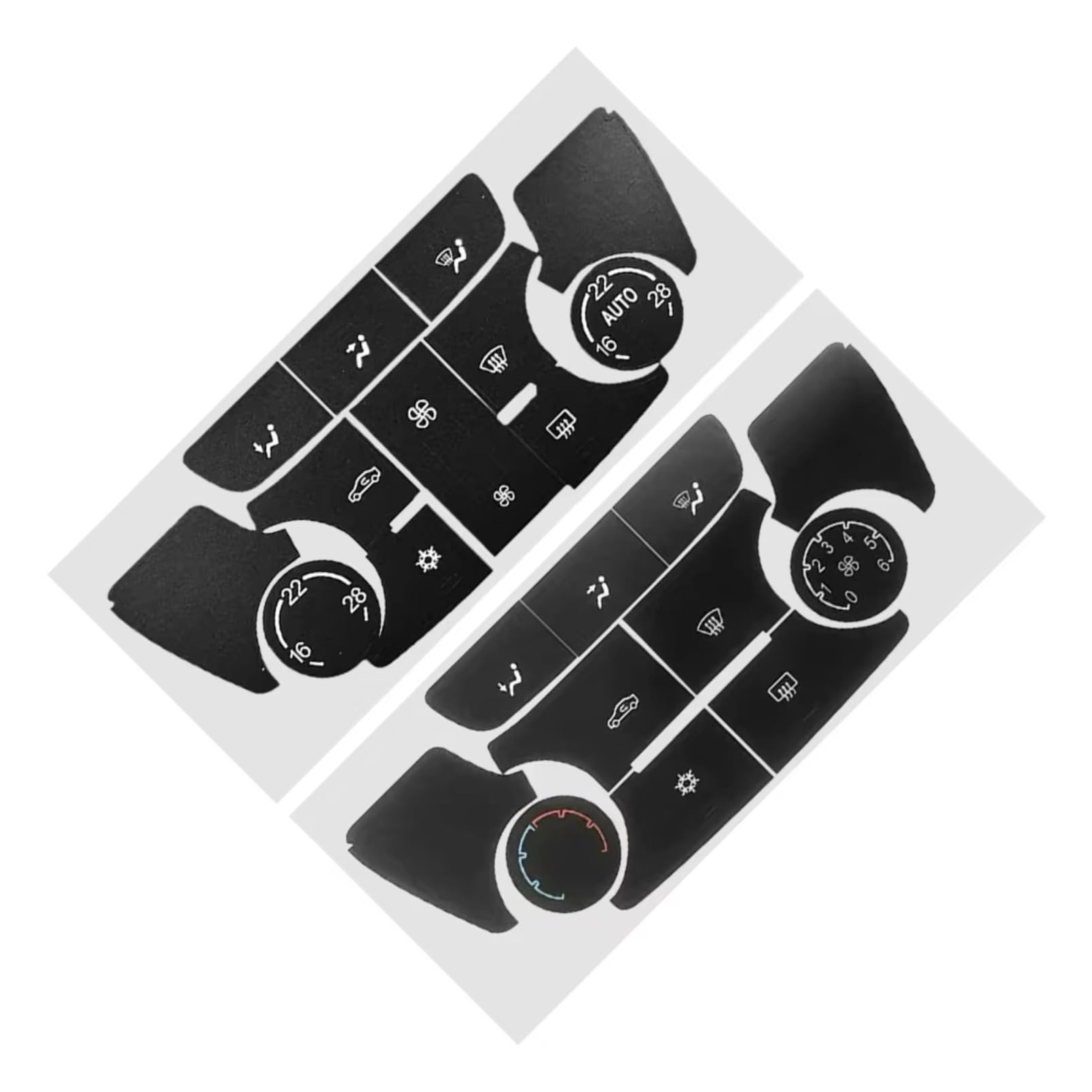 Bwwiezrs One Color Compatible With Vauxhall For Mokka Car A/C Climate Panel Central Control Switch Button Repair Decals Stickers Dash Button Repair Sticker Interior Trims Sticker