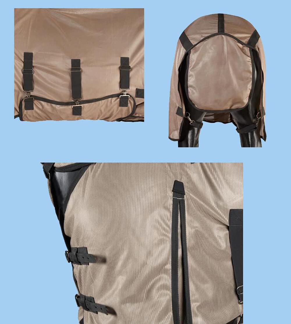 Coperta per Cavalli Invernale Coperta da Paddock per Cavallo TurnoutMorbido e Caldo Coperta Paddock Horses Cotone Invernale(Size:145cm)