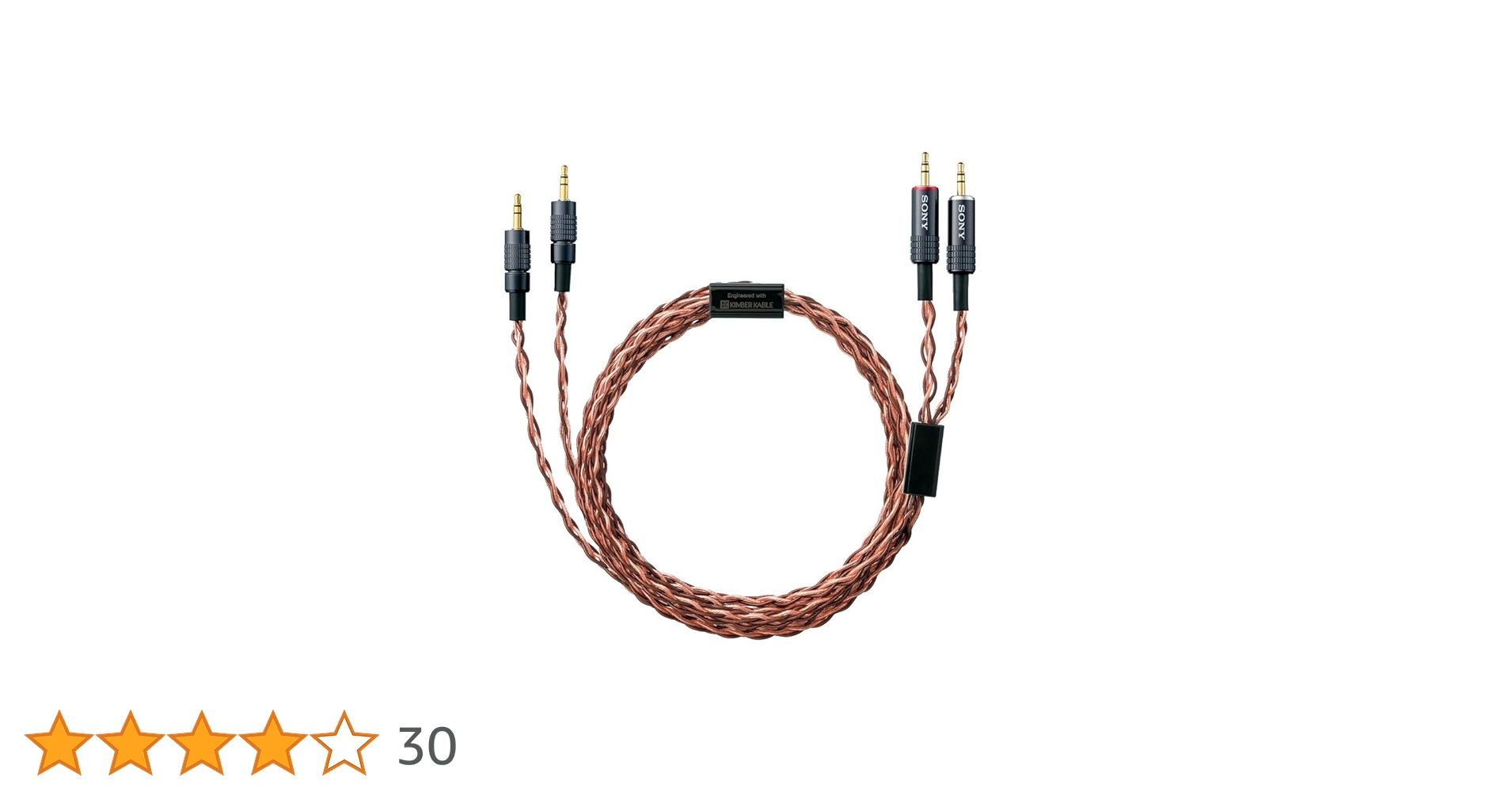 SONY MUC-B20SB2 ヘッドホンケーブル リケーブル KIMBER KABLE 協力のバランス接続ヘッドホンリケーブル Sony MUC
